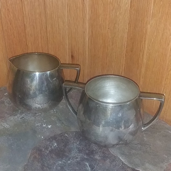 Lot of 3 Vintage plated sugar, cream, dish - Picture 5 of 10